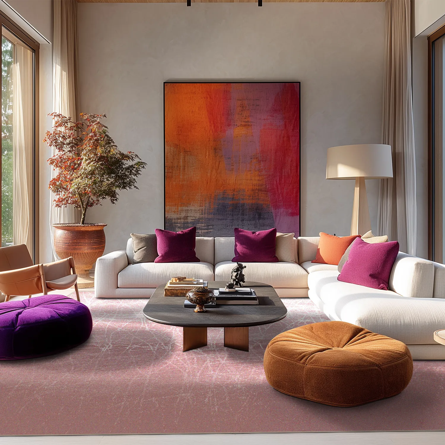 Wilton-tæppe - Jervis (lyserød)