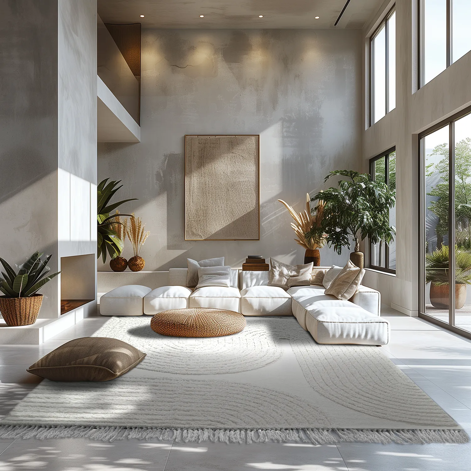 Ryatæpper - Jovie Natural Cotton Shaggy (offwhite)