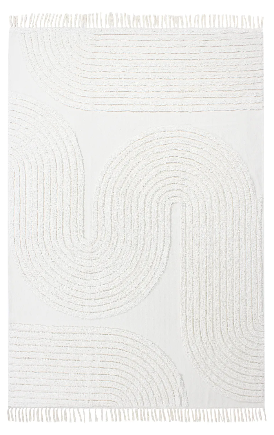 Ryatæpper - Jovie Natural Cotton Shaggy (offwhite)