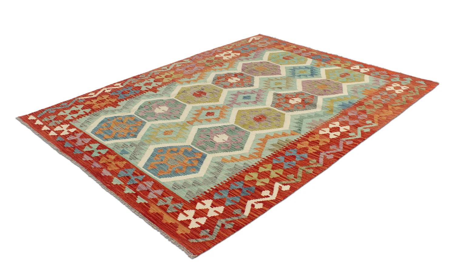 Orientalsk kelimtæppe 199 x 152 cm