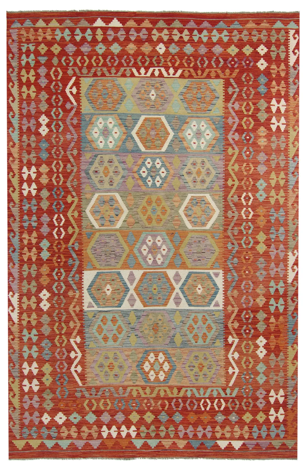 Orientalsk kelimtæppe 303 x 199 cm