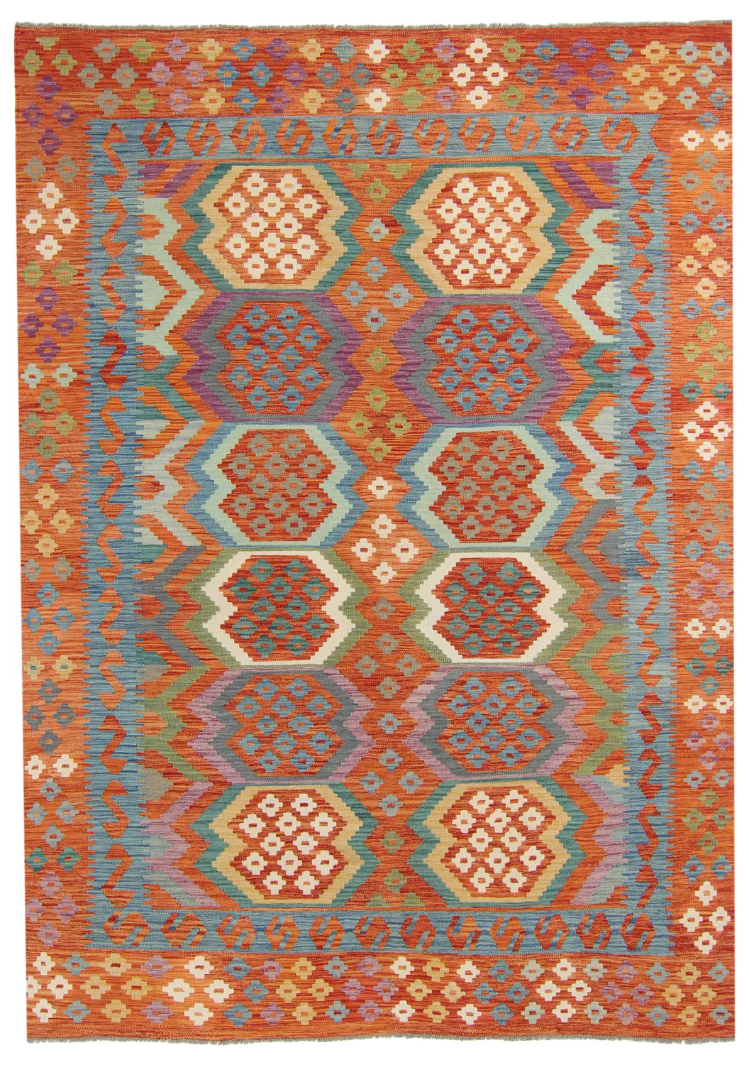 Orientalsk kelimtæppe 291 x 207 cm