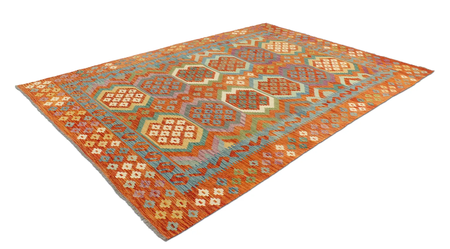 Orientalsk kelimtæppe 291 x 207 cm
