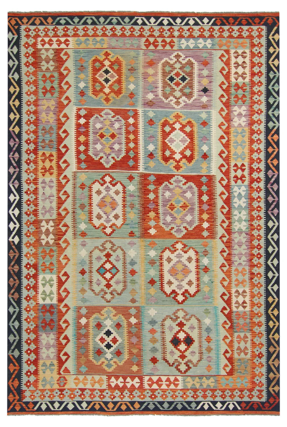 Orientalsk kelimtæppe 291 x 199 cm