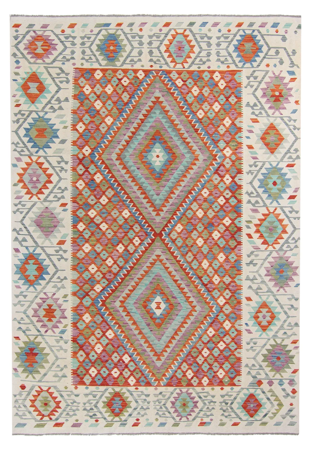 Orientalsk kelimtæppe 299 x 211 cm