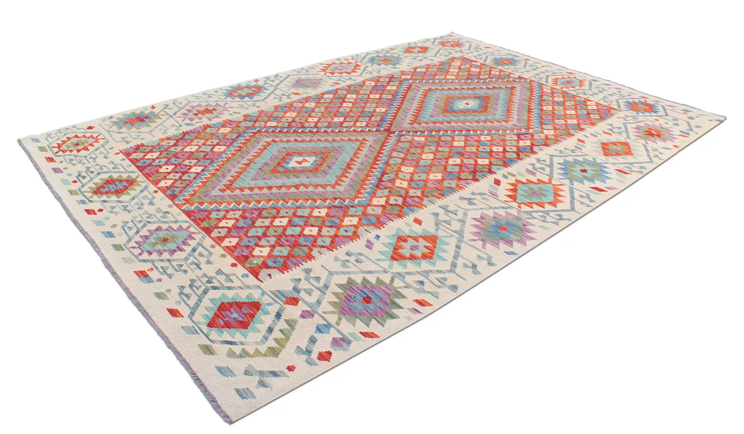 Orientalsk kelimtæppe 299 x 211 cm