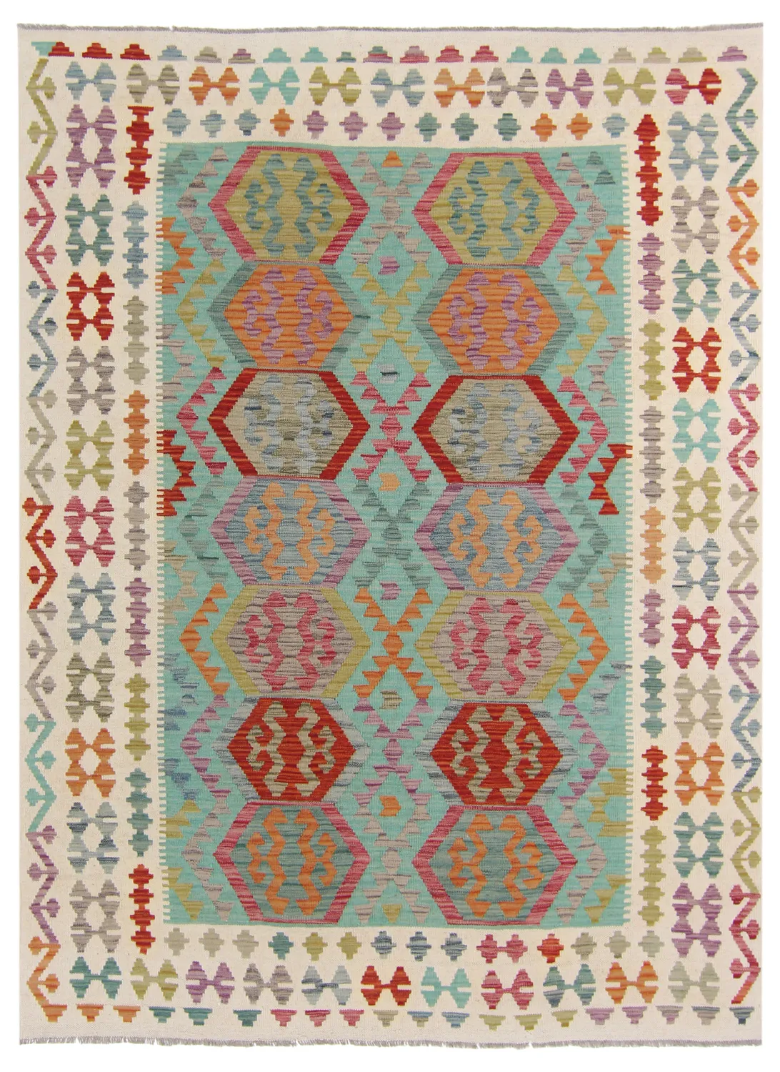 Orientalsk kelimtæppe 231 x 176 cm