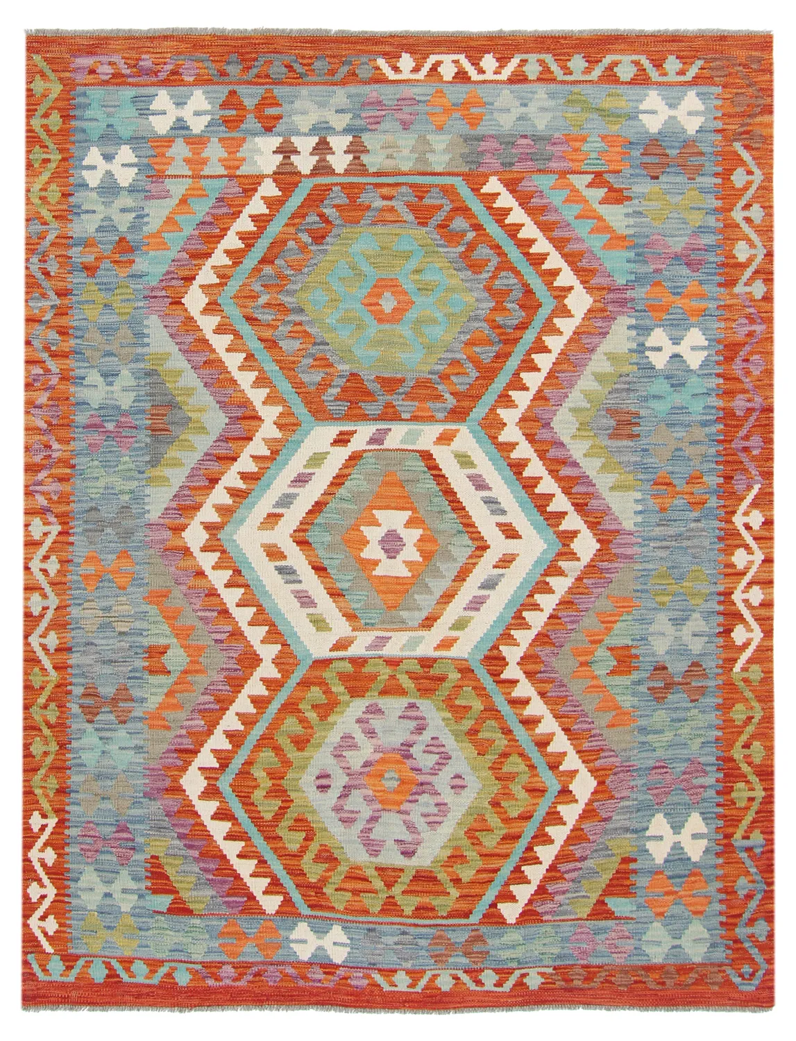 Orientalsk kelimtæppe 198 x 155 cm