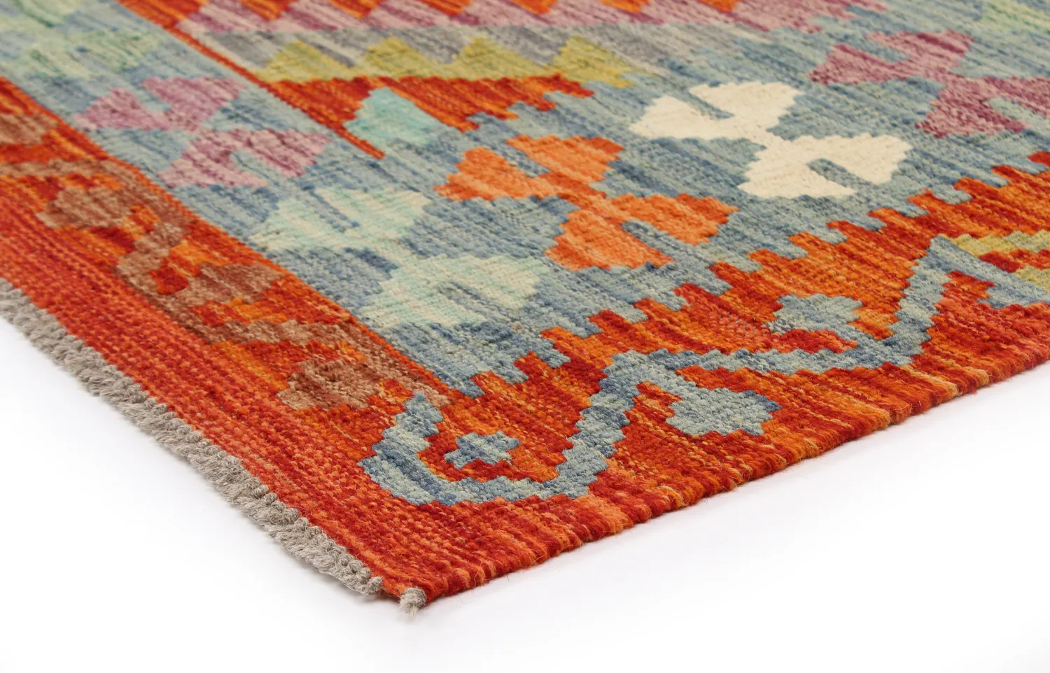 Orientalsk kelimtæppe 198 x 155 cm