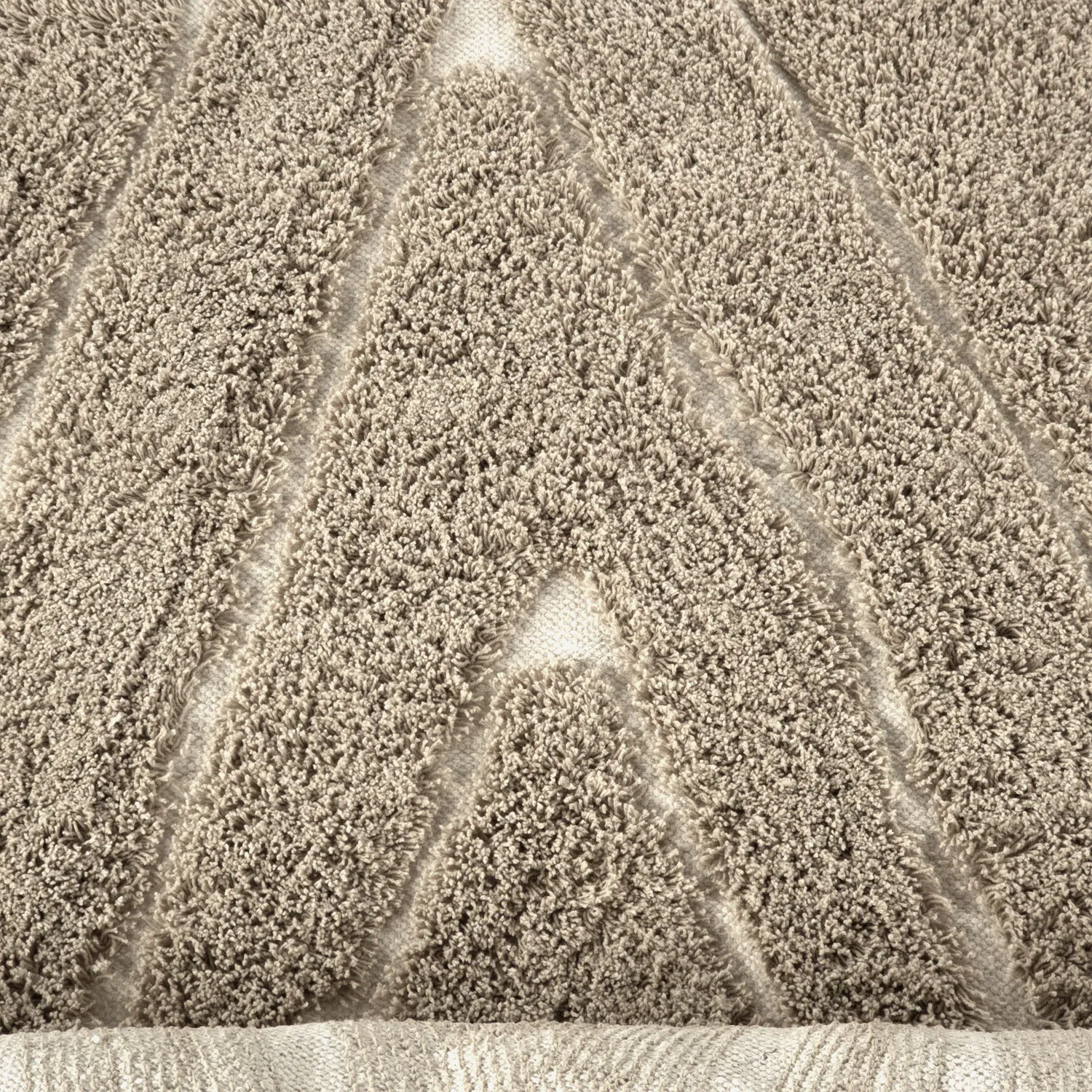 Ryatæpper - Kindon Natural Cotton Shaggy (beige/hvid)