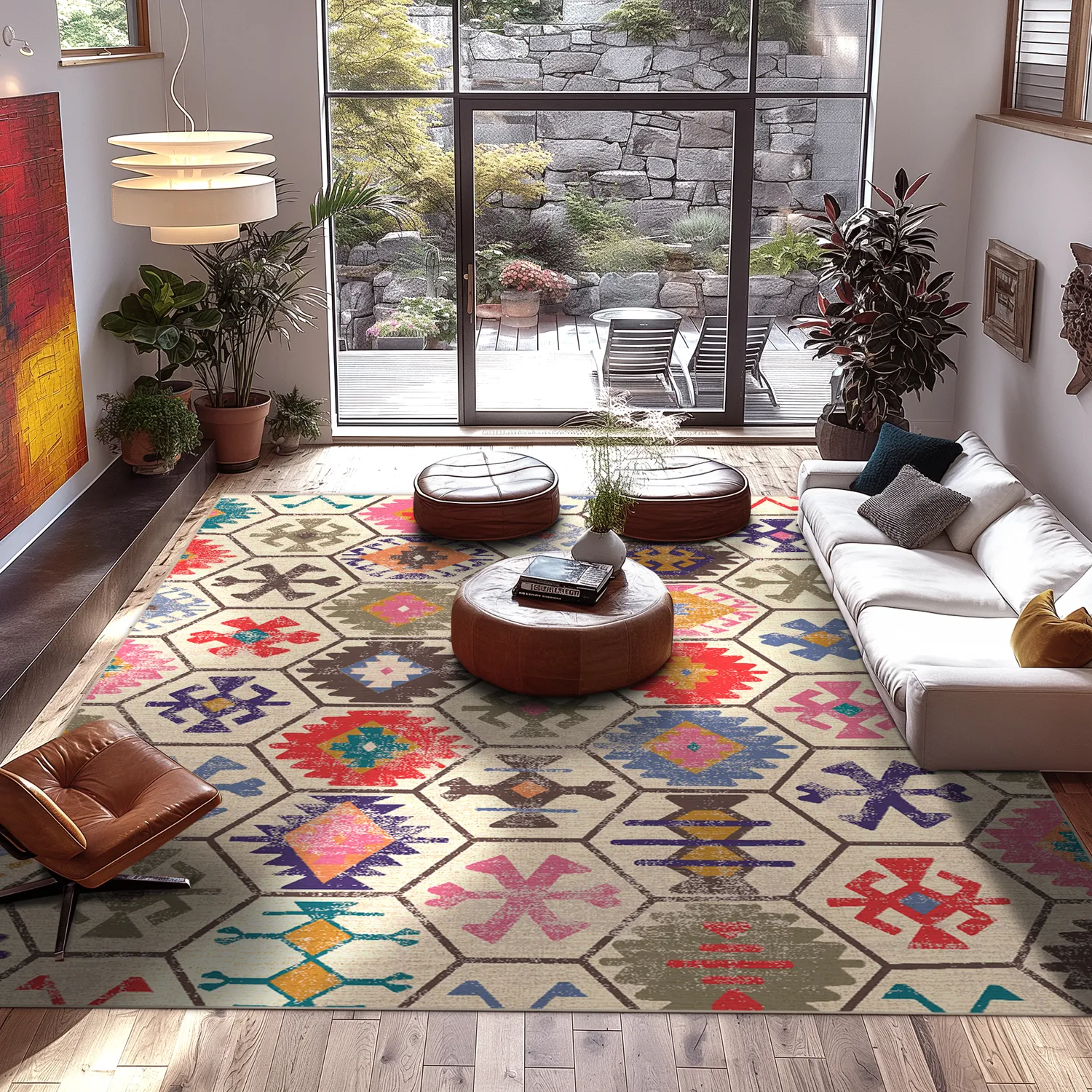 Wilton-tæppe - Kulu (multi)