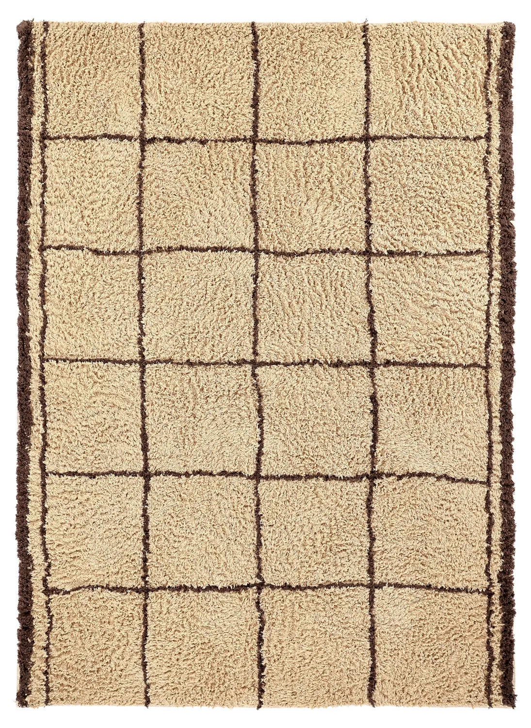 Ryatæpper - Lana Natural Cotton Shaggy (beige/brun)