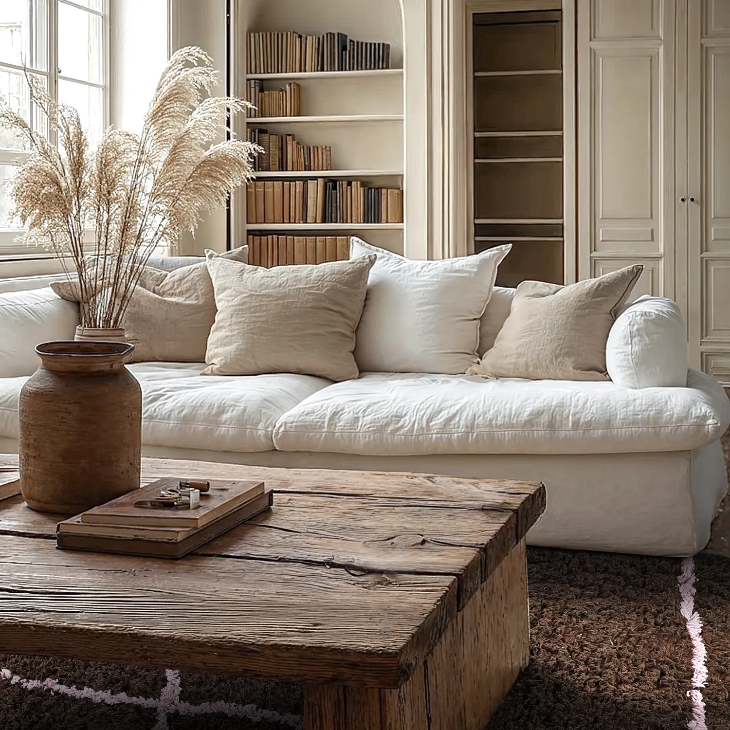 Ryatæpper - Lana Natural Cotton Shaggy (brun)