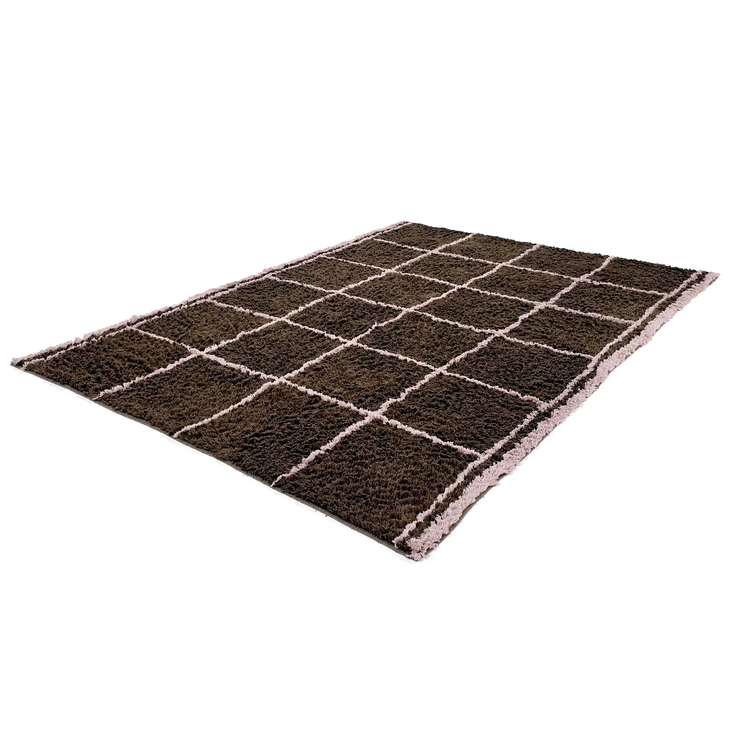 Ryatæpper - Lana Natural Cotton Shaggy (brun)