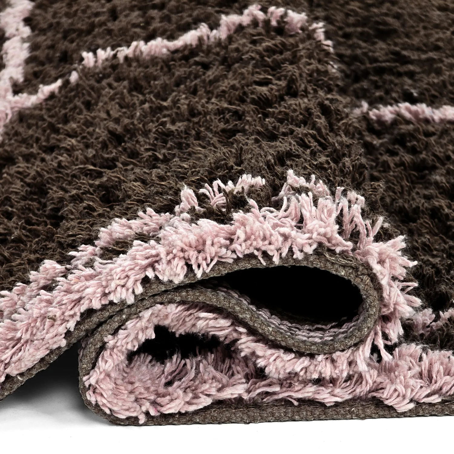 Ryatæpper - Lana Natural Cotton Shaggy (brun)