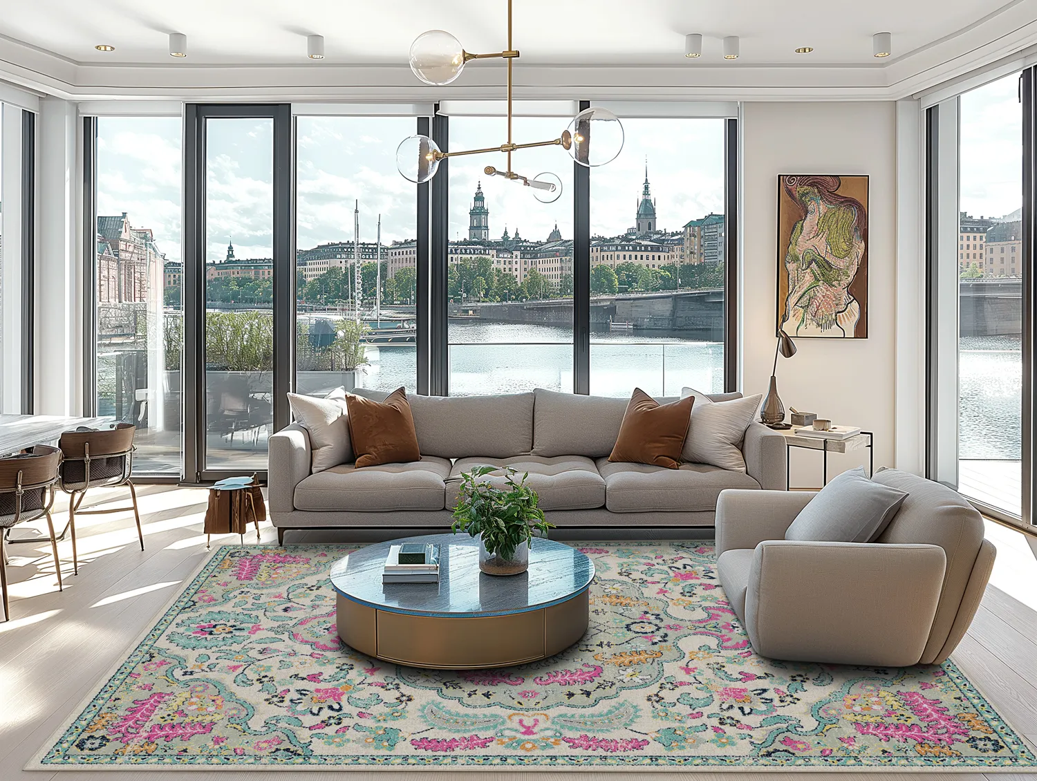 Wilton-tæppe - Lastres (multi)