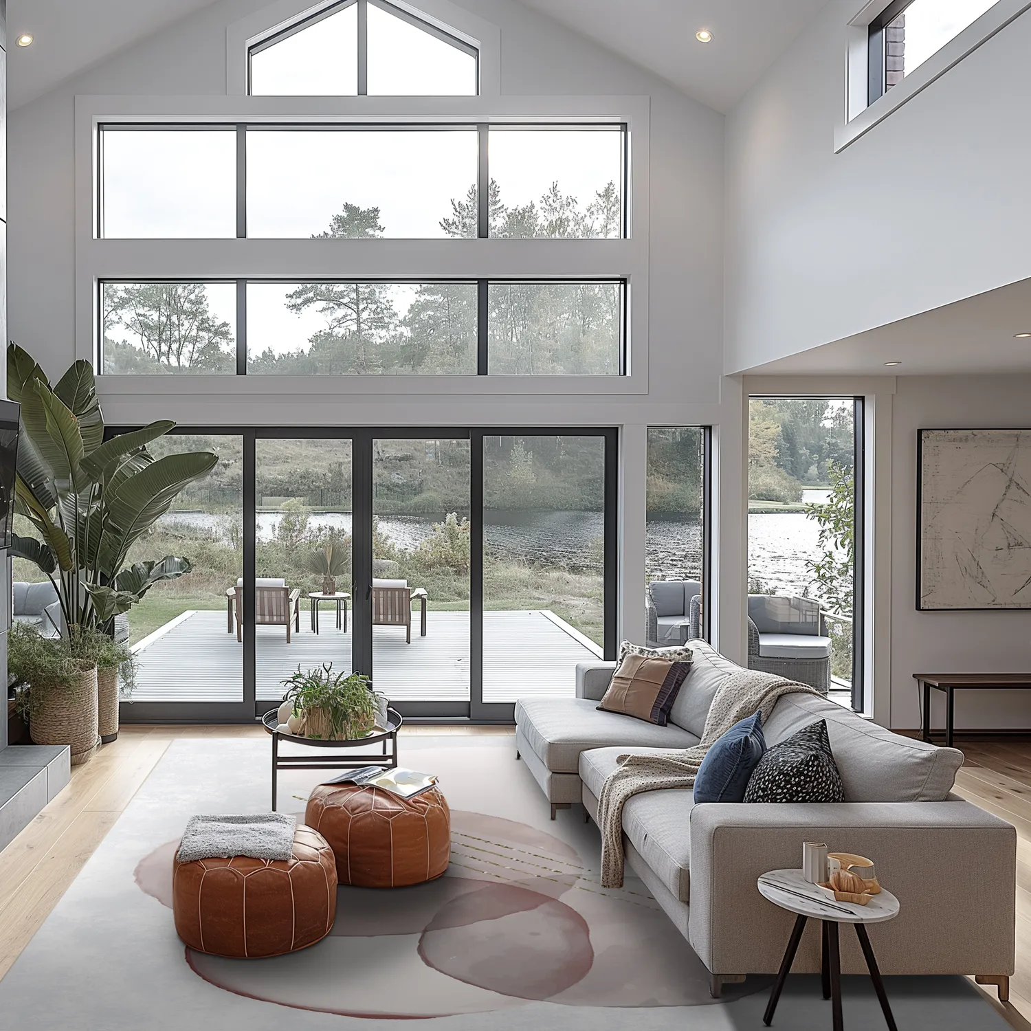 Wilton-tæppe - Layon (grå/lyserød)