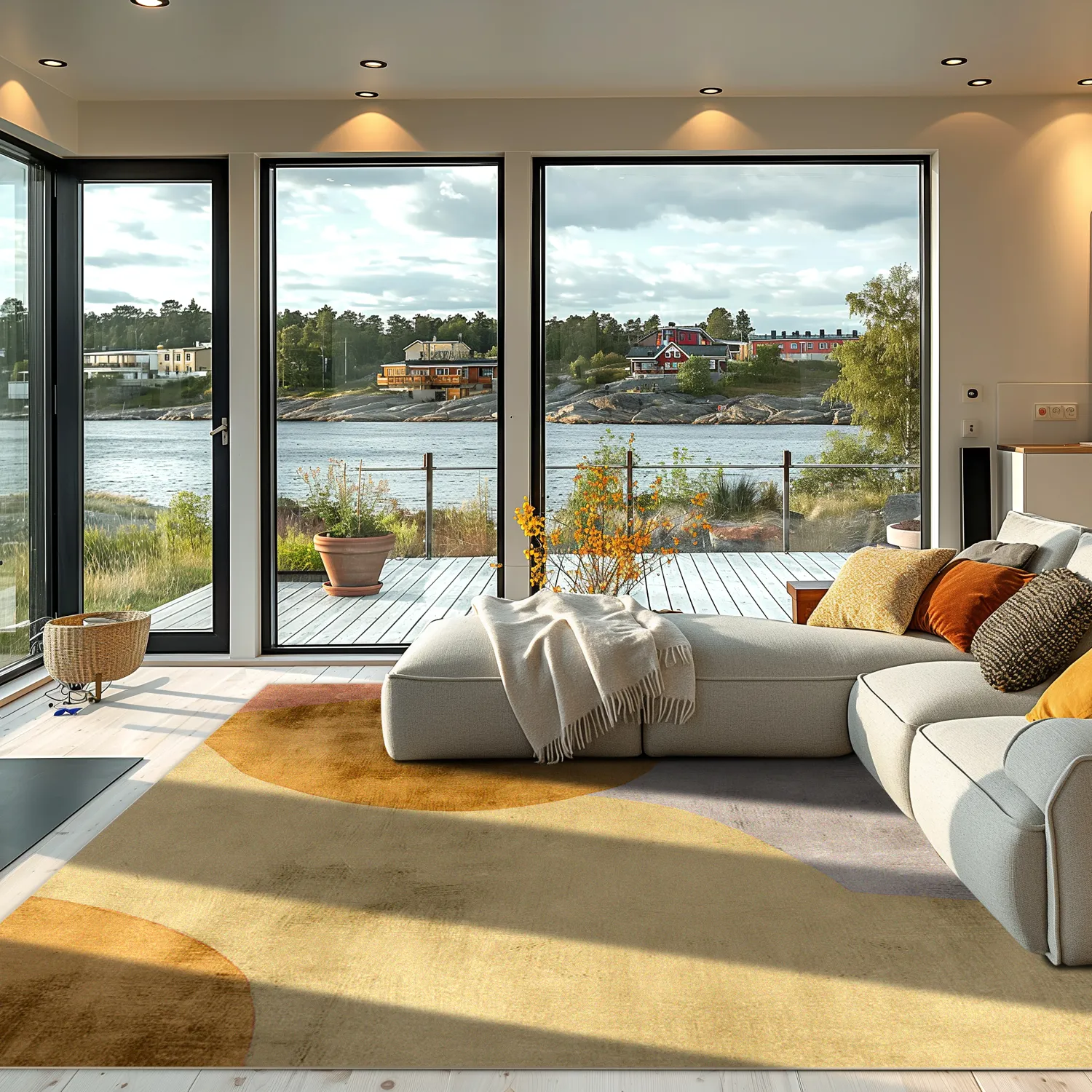 Wilton-tæppe - Lazio (guld)