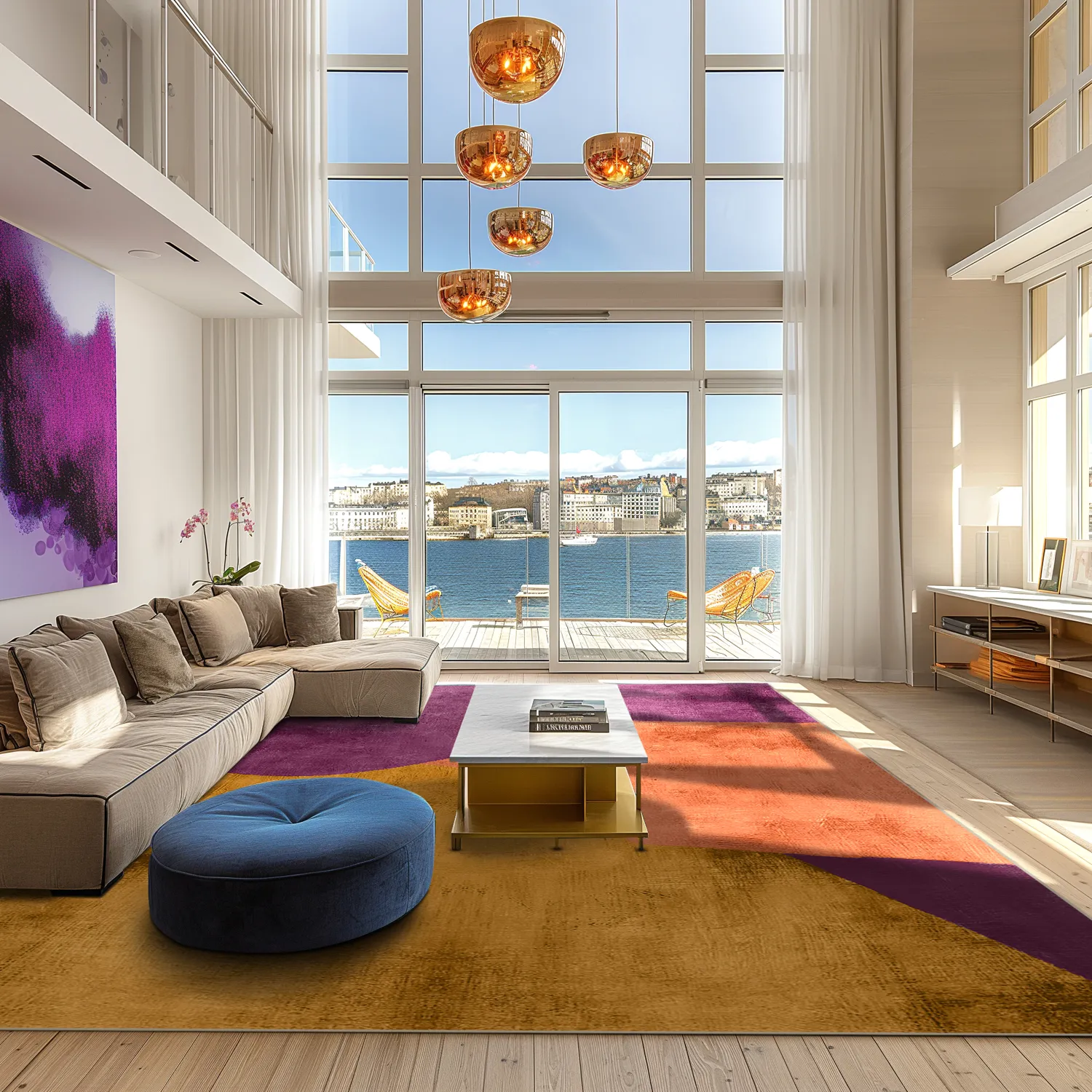 Wilton-tæppe - Lazio (lilla)