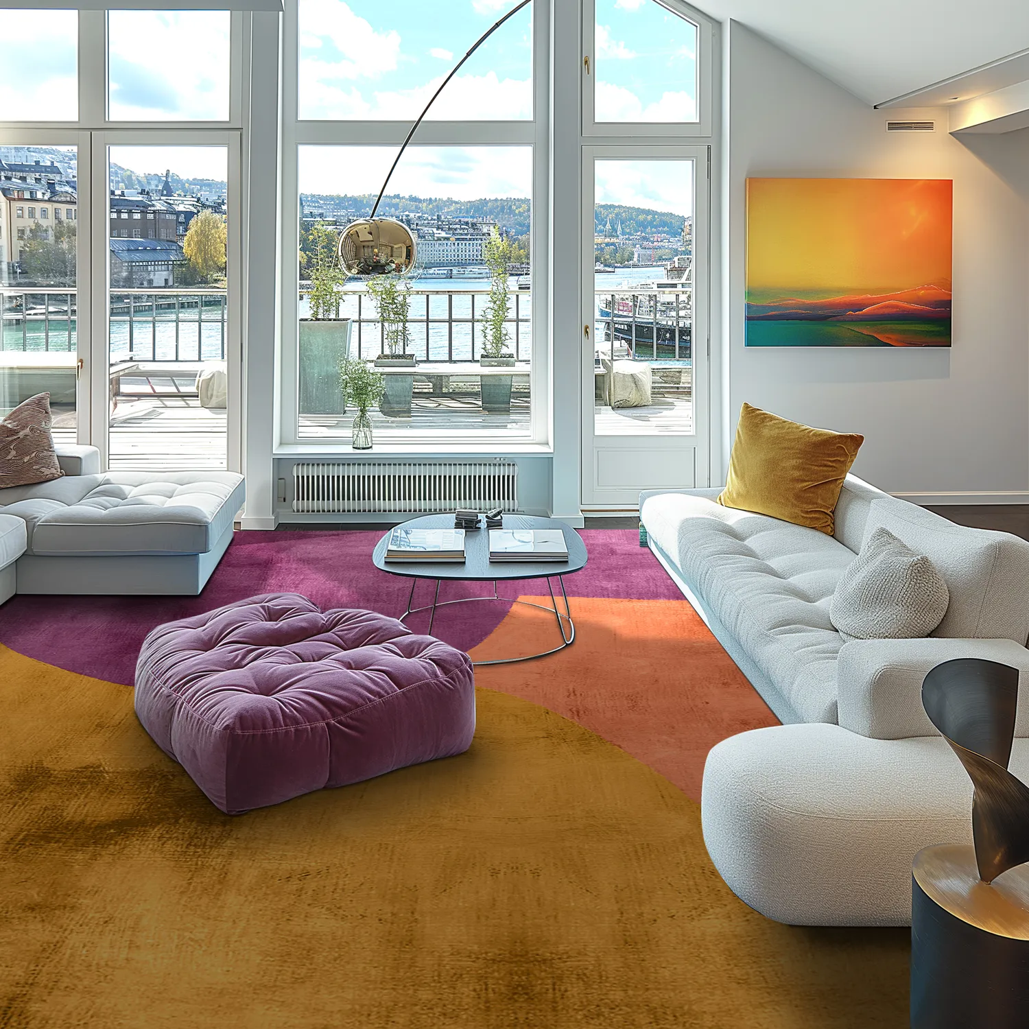 Wilton-tæppe - Lazio (lilla)