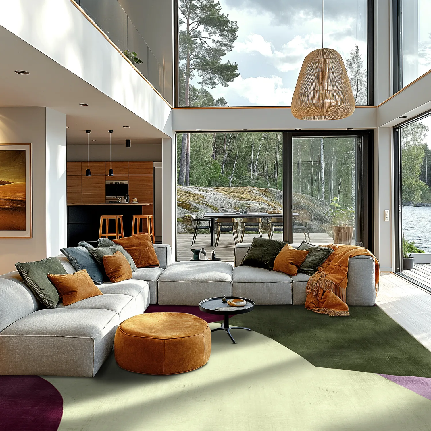 Wilton-tæppe - Lazio (flerfarvet)