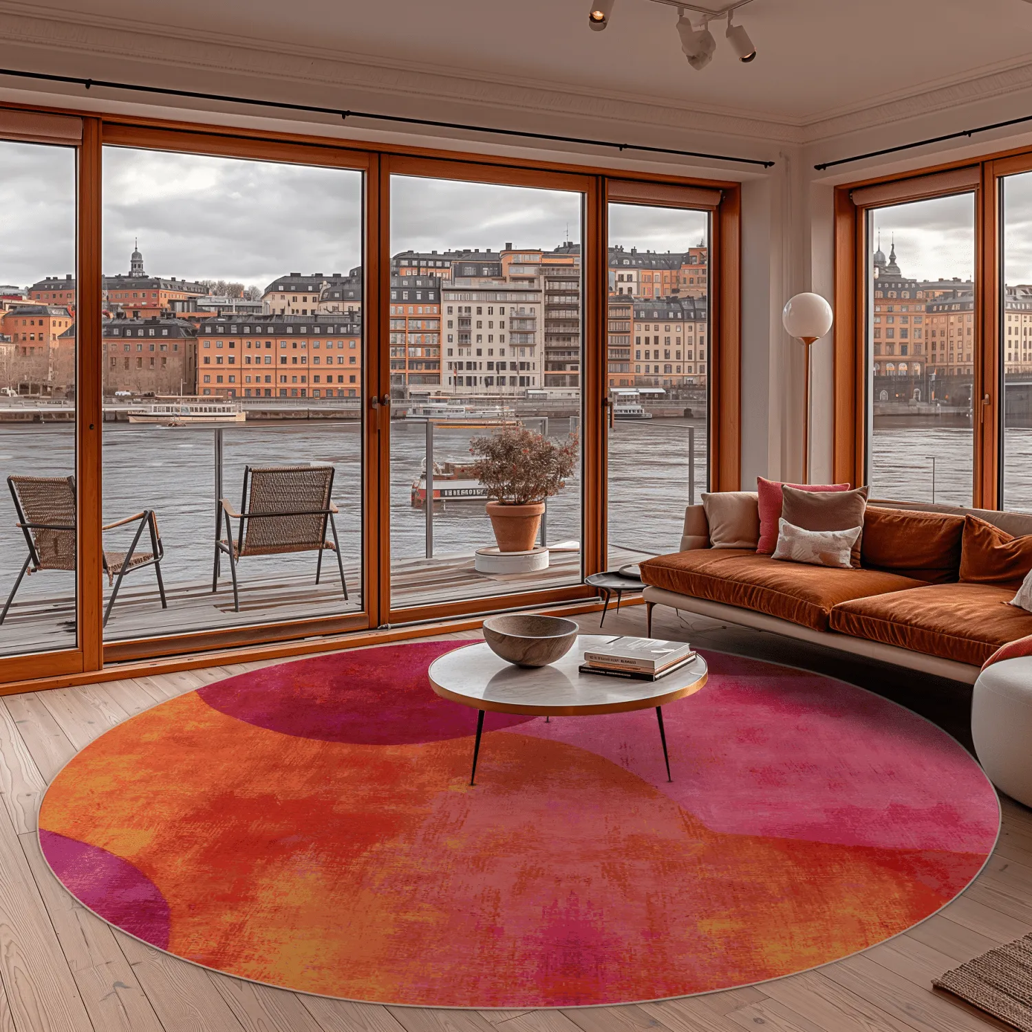 Runda mattor - Lazio (lyserød)