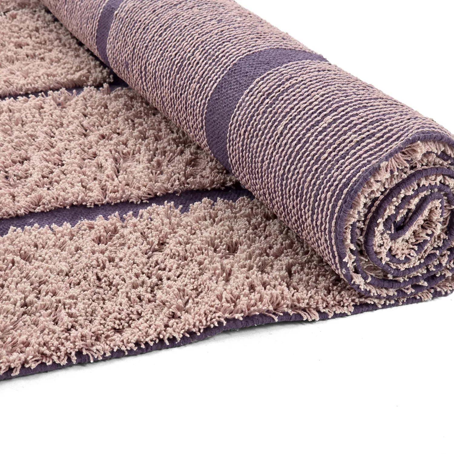 Ryatæpper - Lindley Natural Cotton Shaggy (pink/lilla)