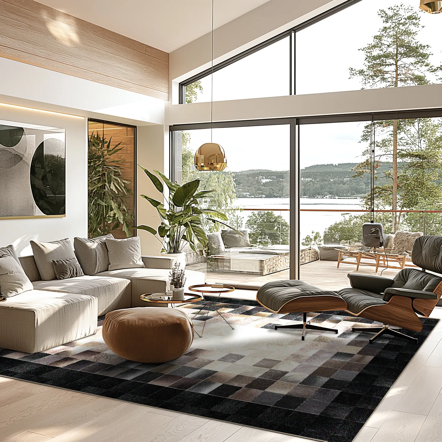 Wilton-tæppe - Livada (sort/multi)