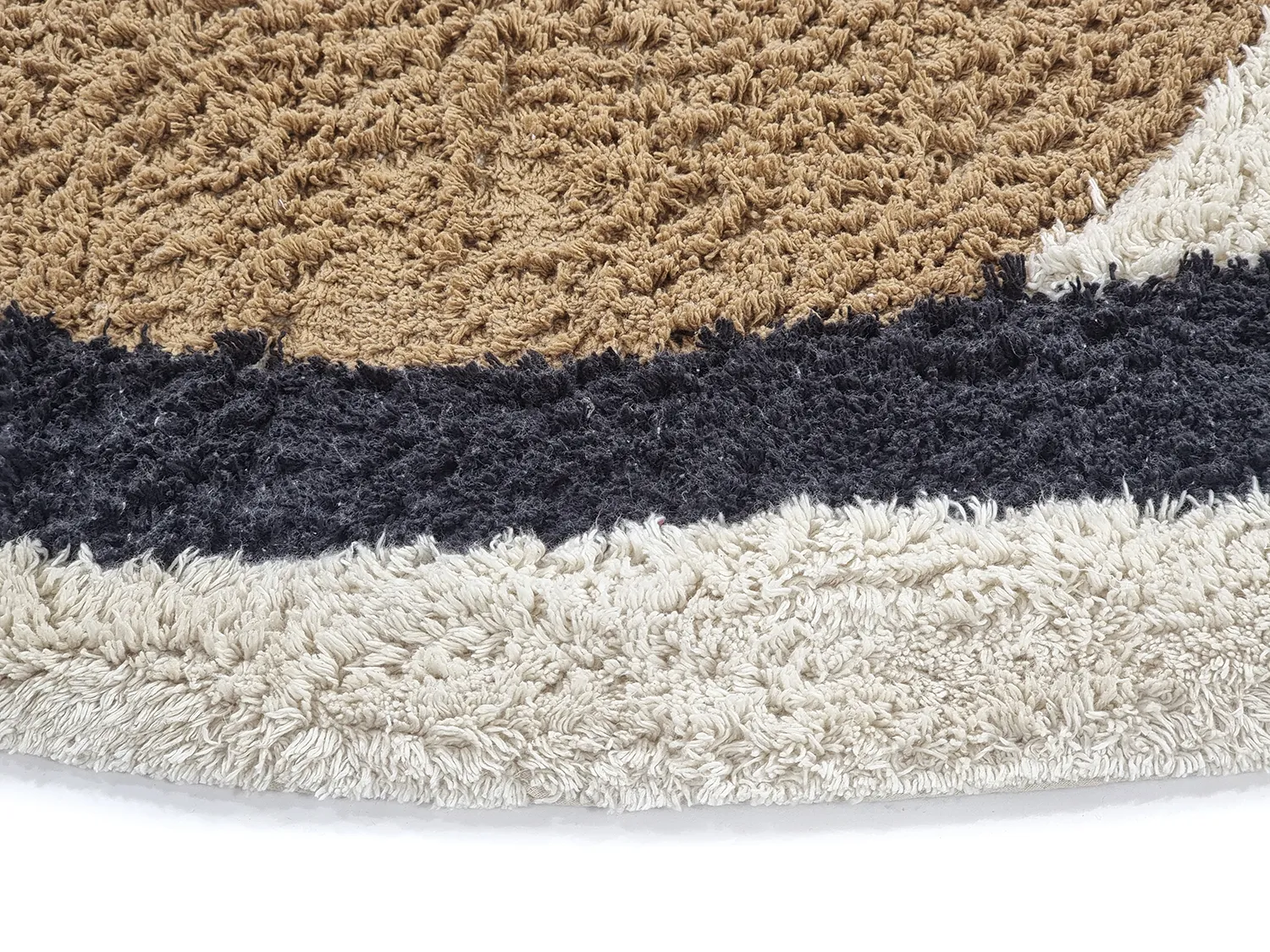 Runde tæpper - Mantona Natural Cotton Shaggy (multi)