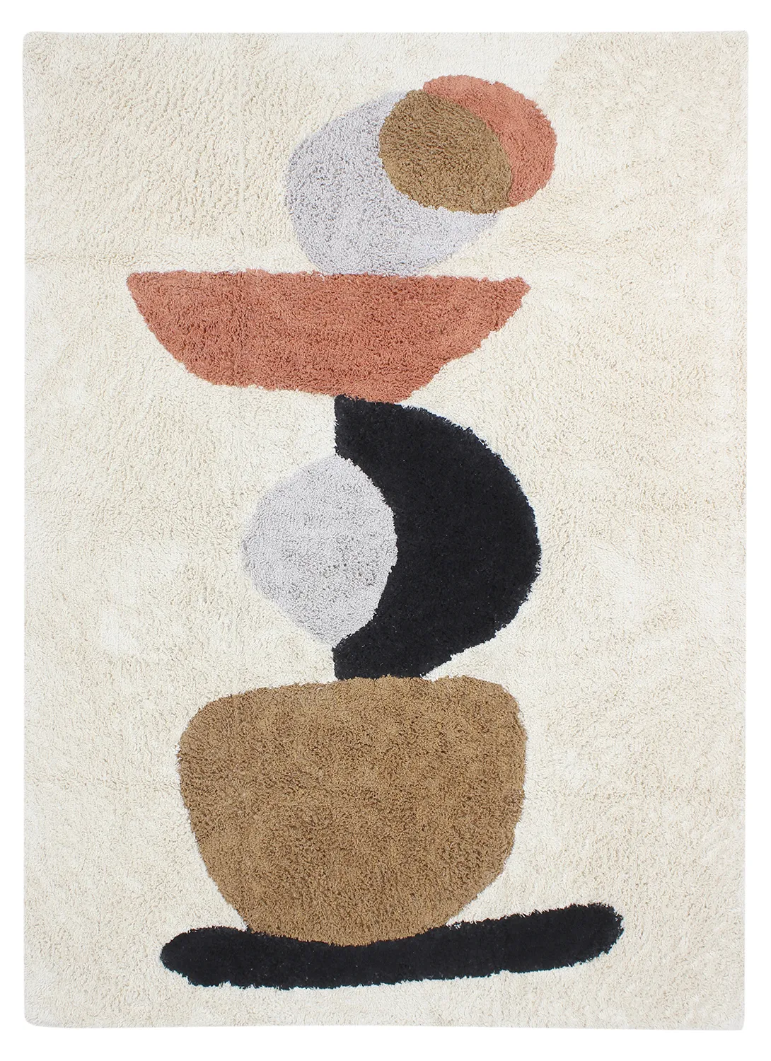 Ryatæpper - Mantona Natural Cotton Shaggy (multi)