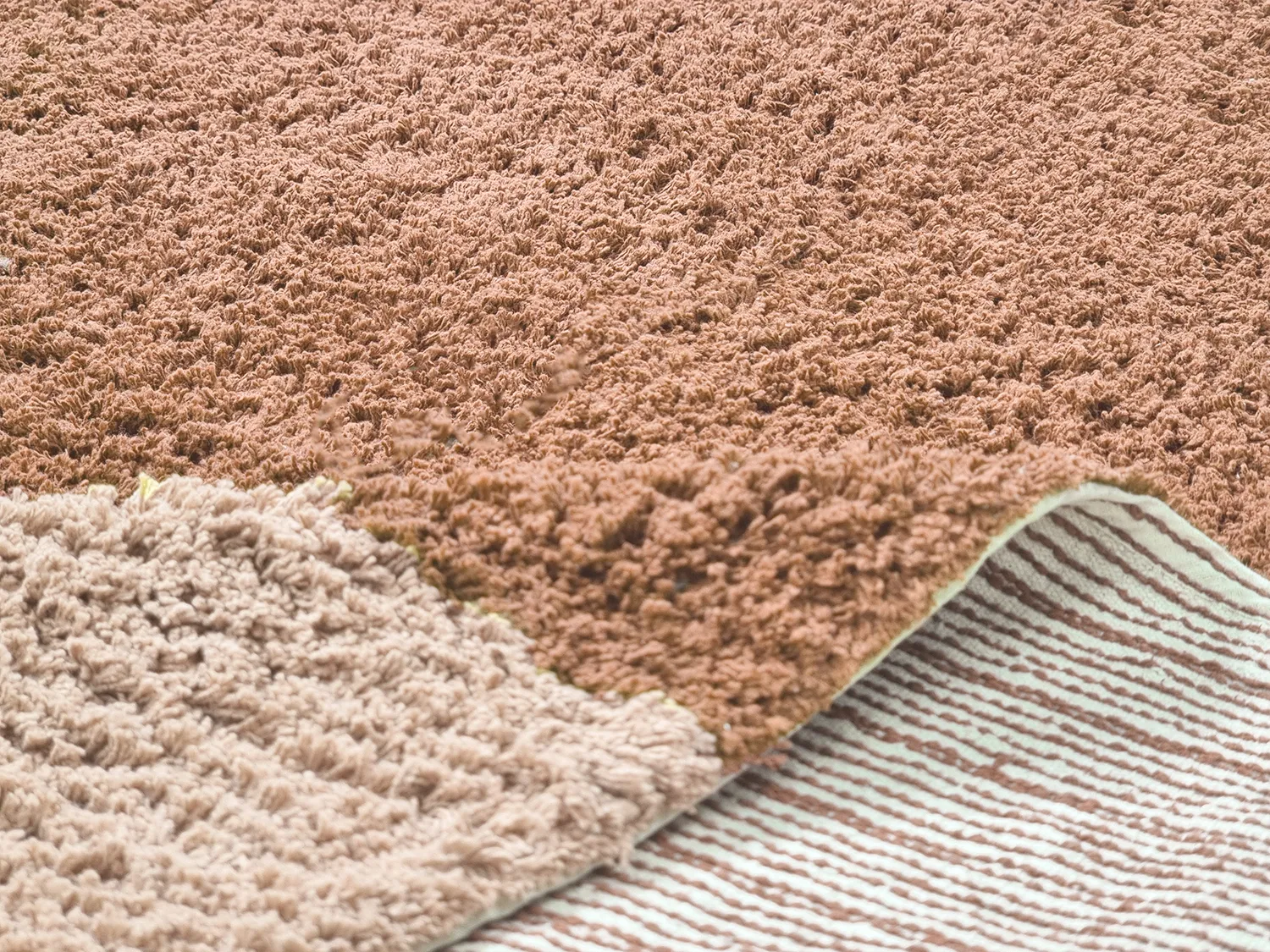 Ryatæpper - Mareto Natural Cotton Shaggy (brun)