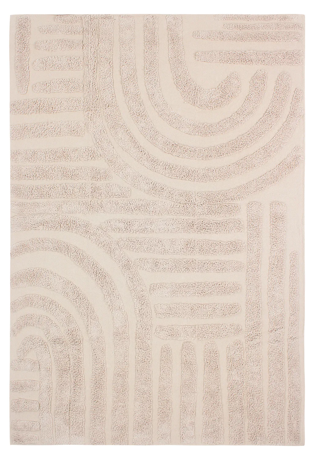 Ryatæpper - Margo Natural Cotton Shaggy (beige)