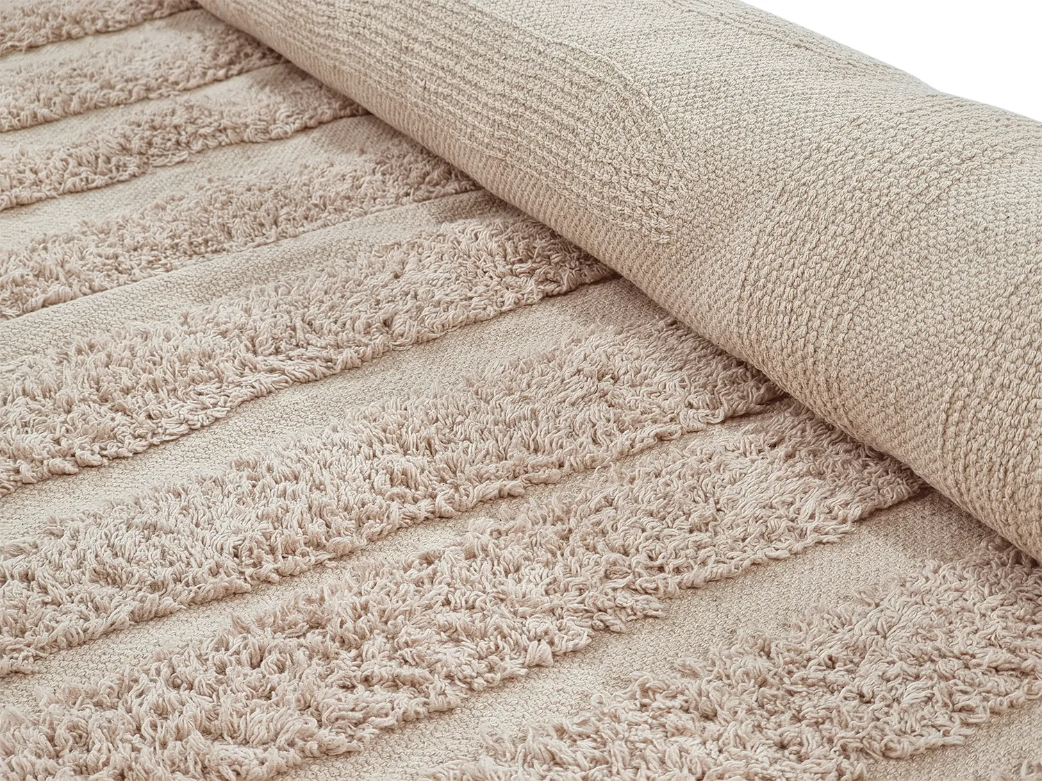 Ryatæpper - Margo Natural Cotton Shaggy (beige)