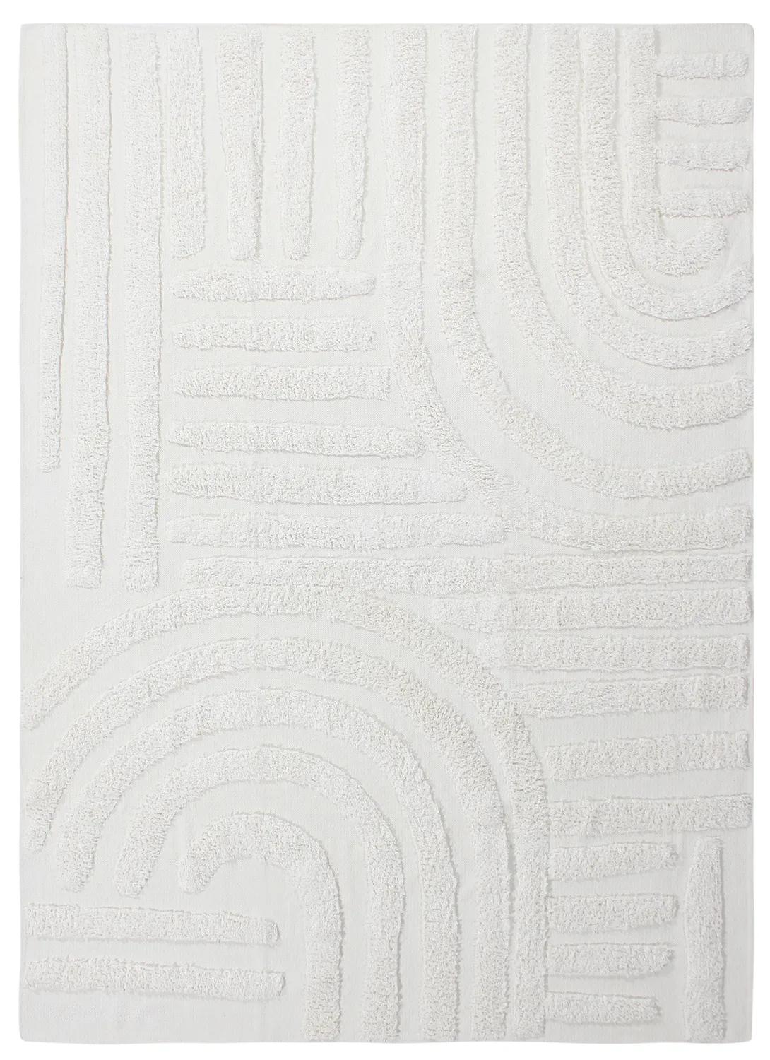 Ryatæpper - Margo Natural Cotton Shaggy (offwhite)