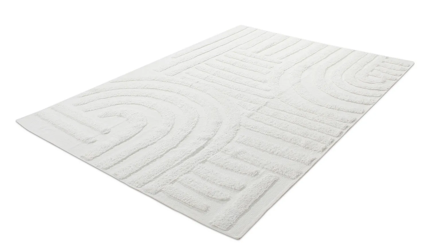 Ryatæpper - Margo Natural Cotton Shaggy (offwhite)