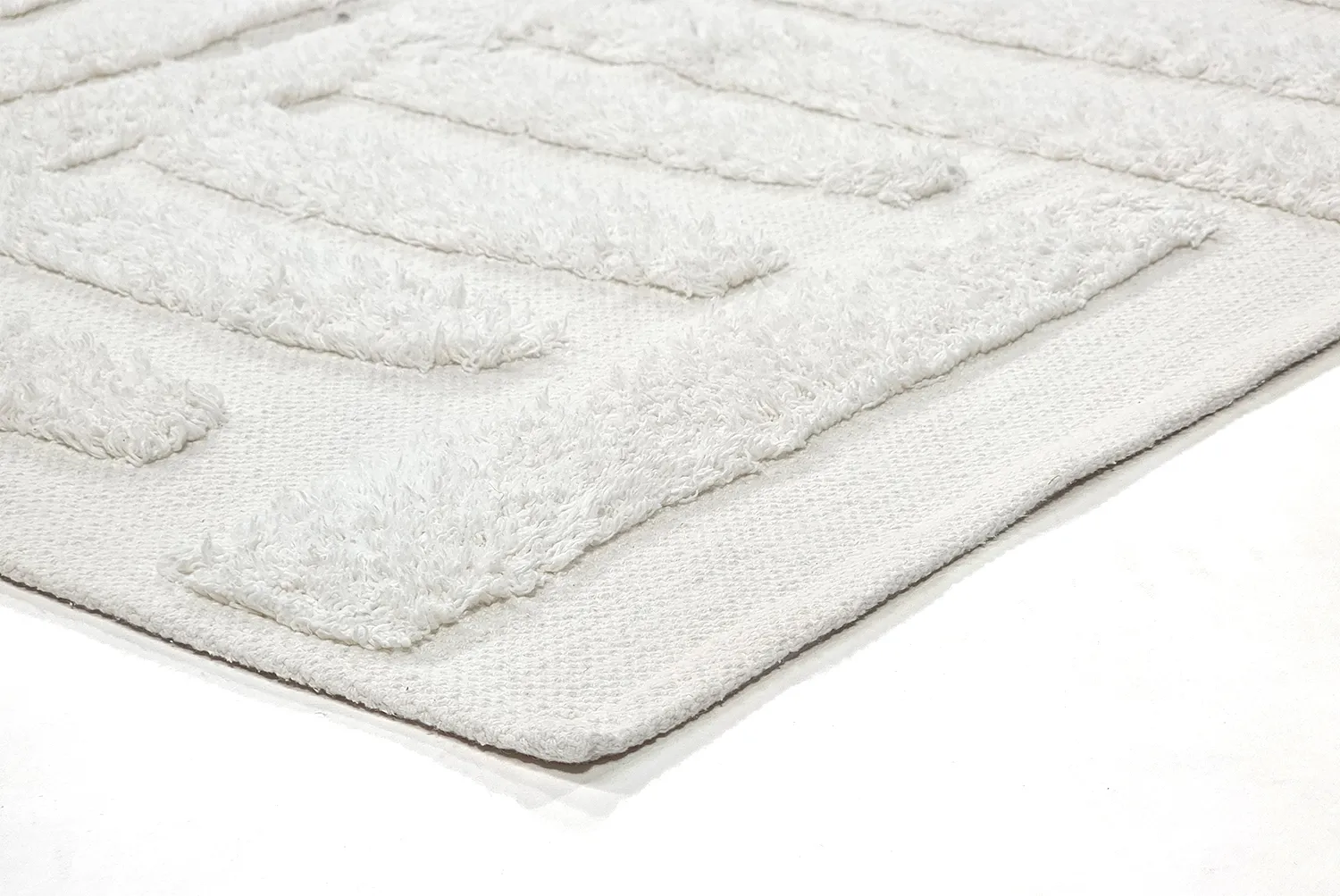 Ryatæpper - Margo Natural Cotton Shaggy (offwhite)