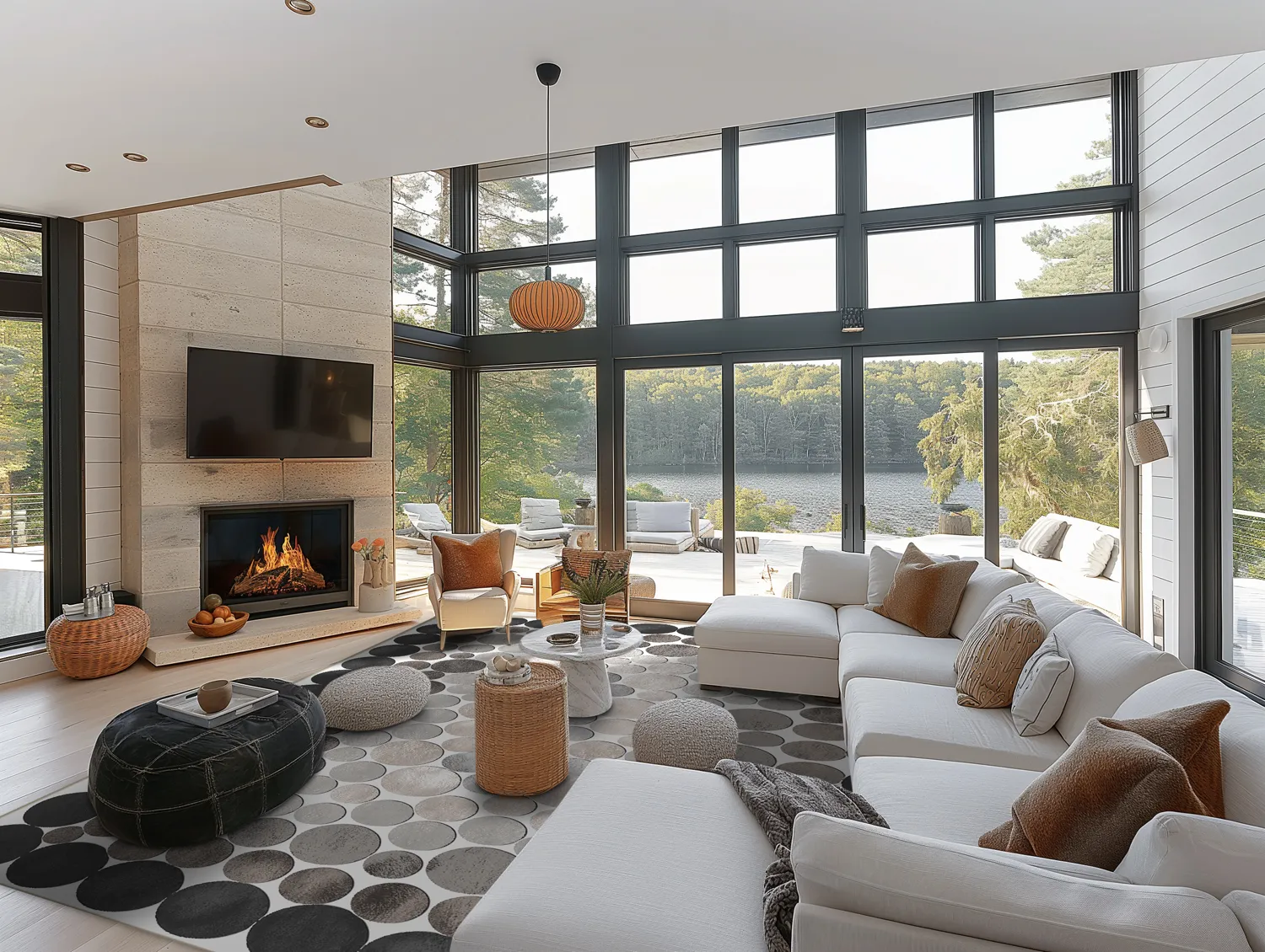 Wilton-tæppe - Marineo (grå)