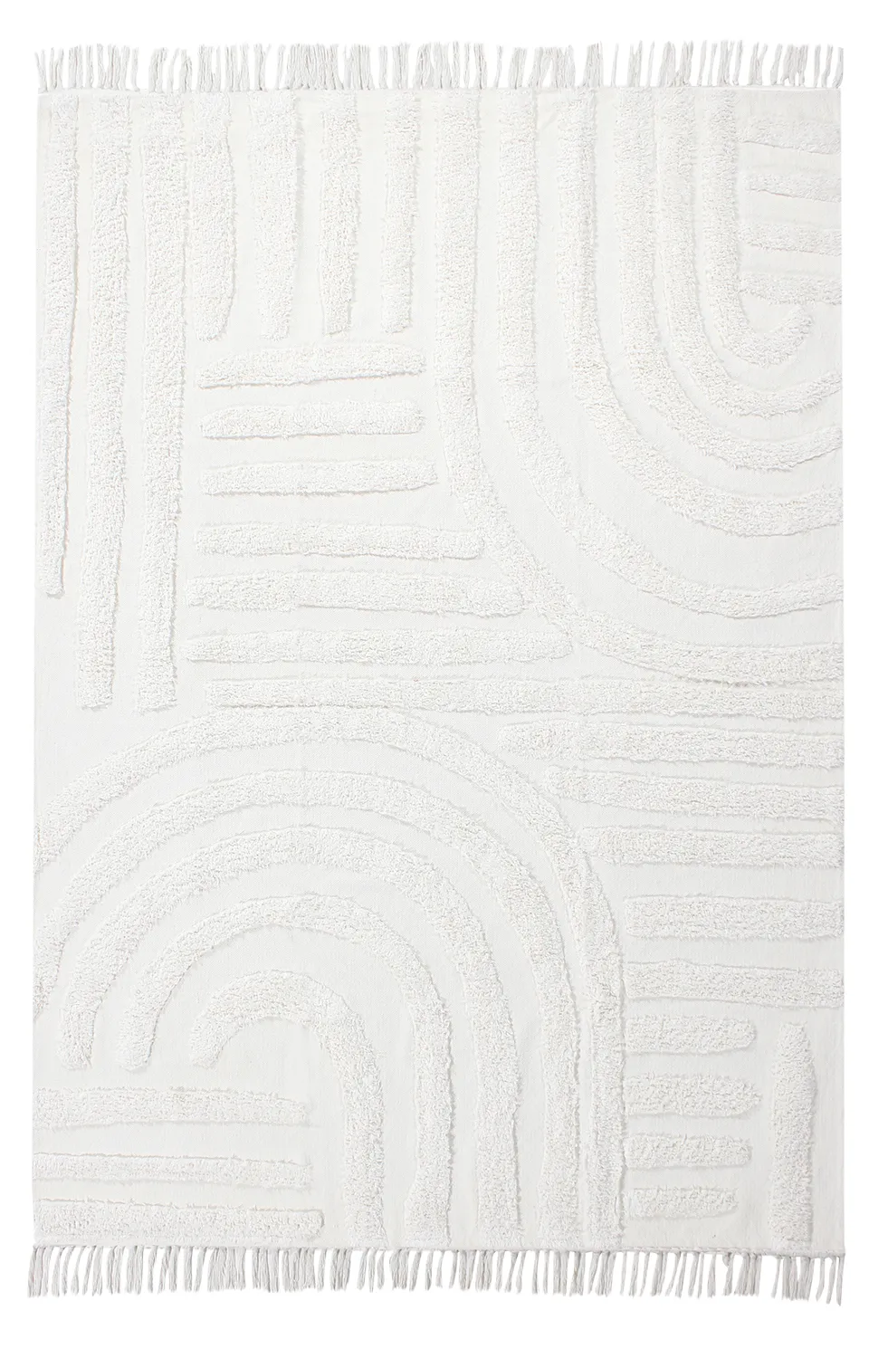 Ryatæpper - Mavis Natural Cotton Shaggy (offwhite)