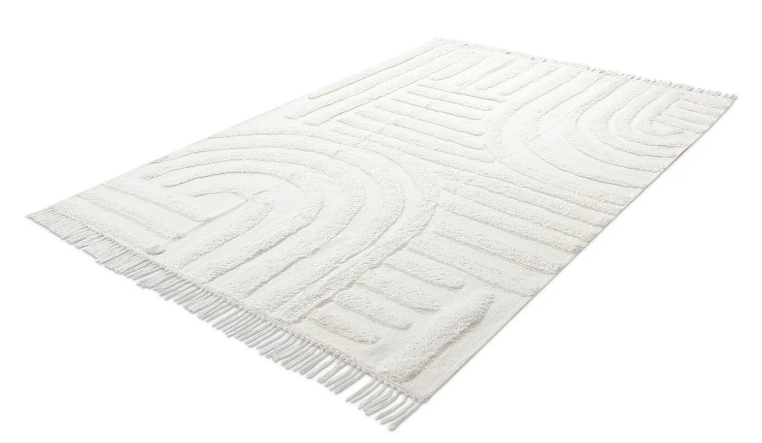 Ryatæpper - Mavis Natural Cotton Shaggy (offwhite)