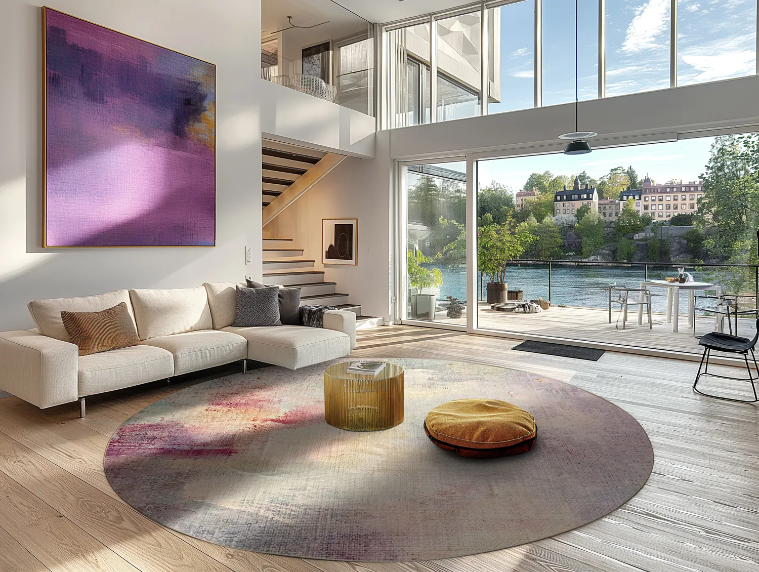 Rundt tæppe - Mogoro (multi)