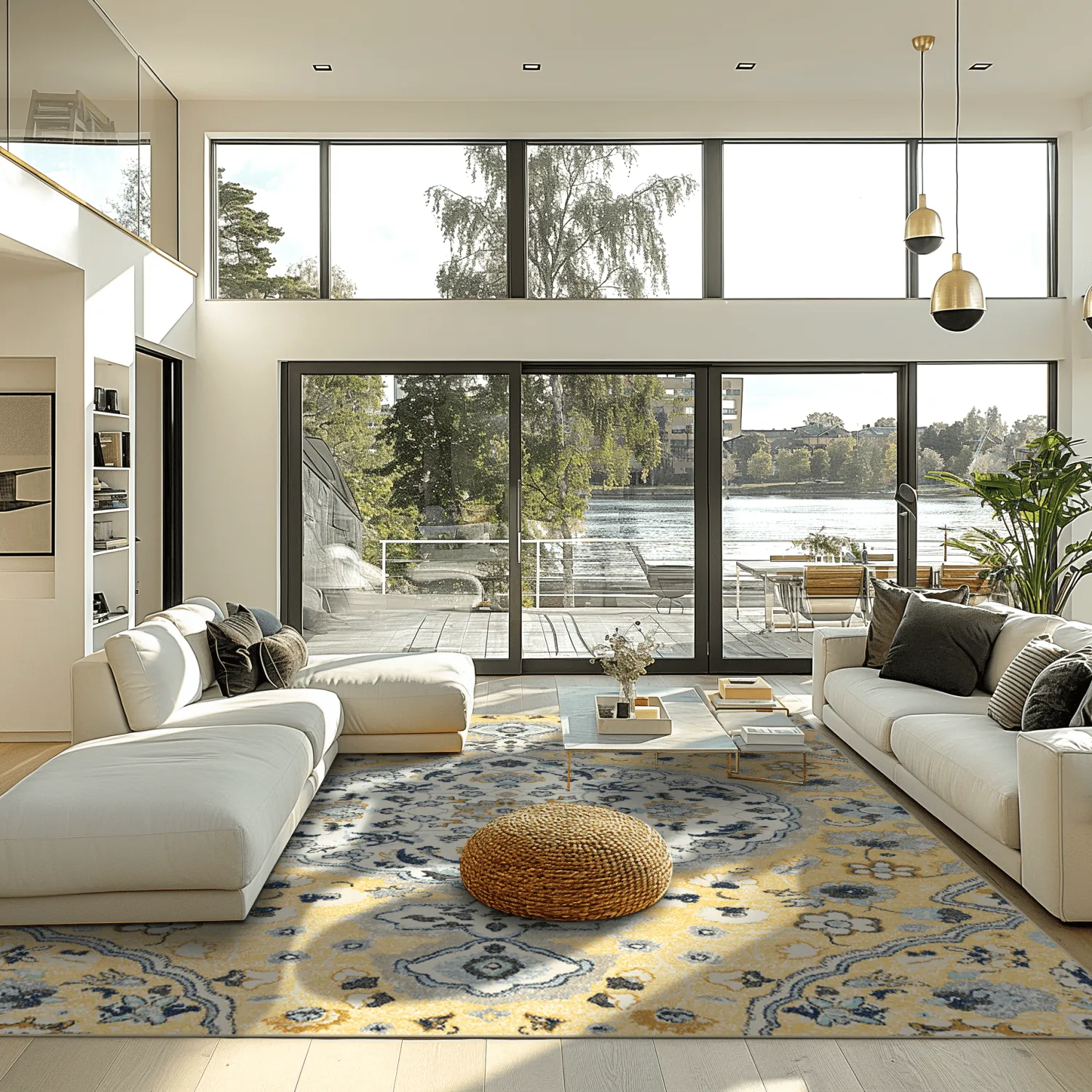 Wilton-tæppe - Mojácar (gul)