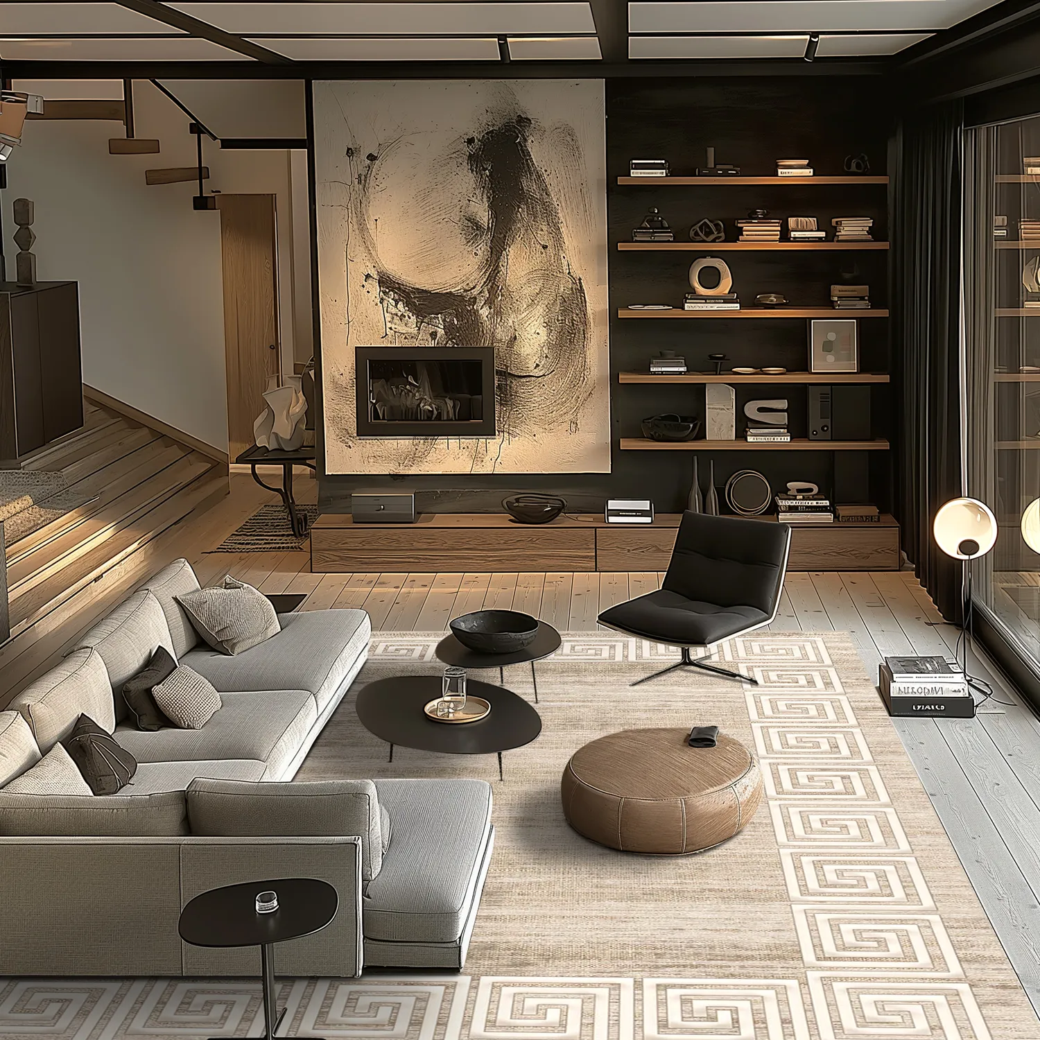 Wilton-tæppe - Mytos (beige/hvid)