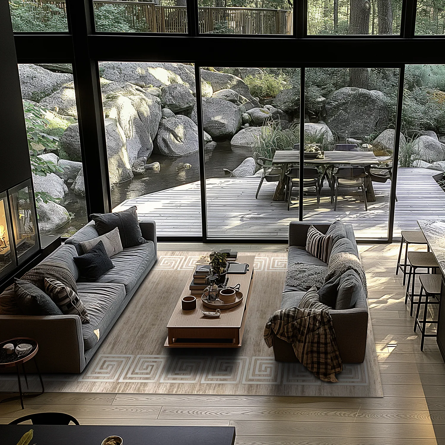 Wilton-tæppe - Mytos (beige/hvid)