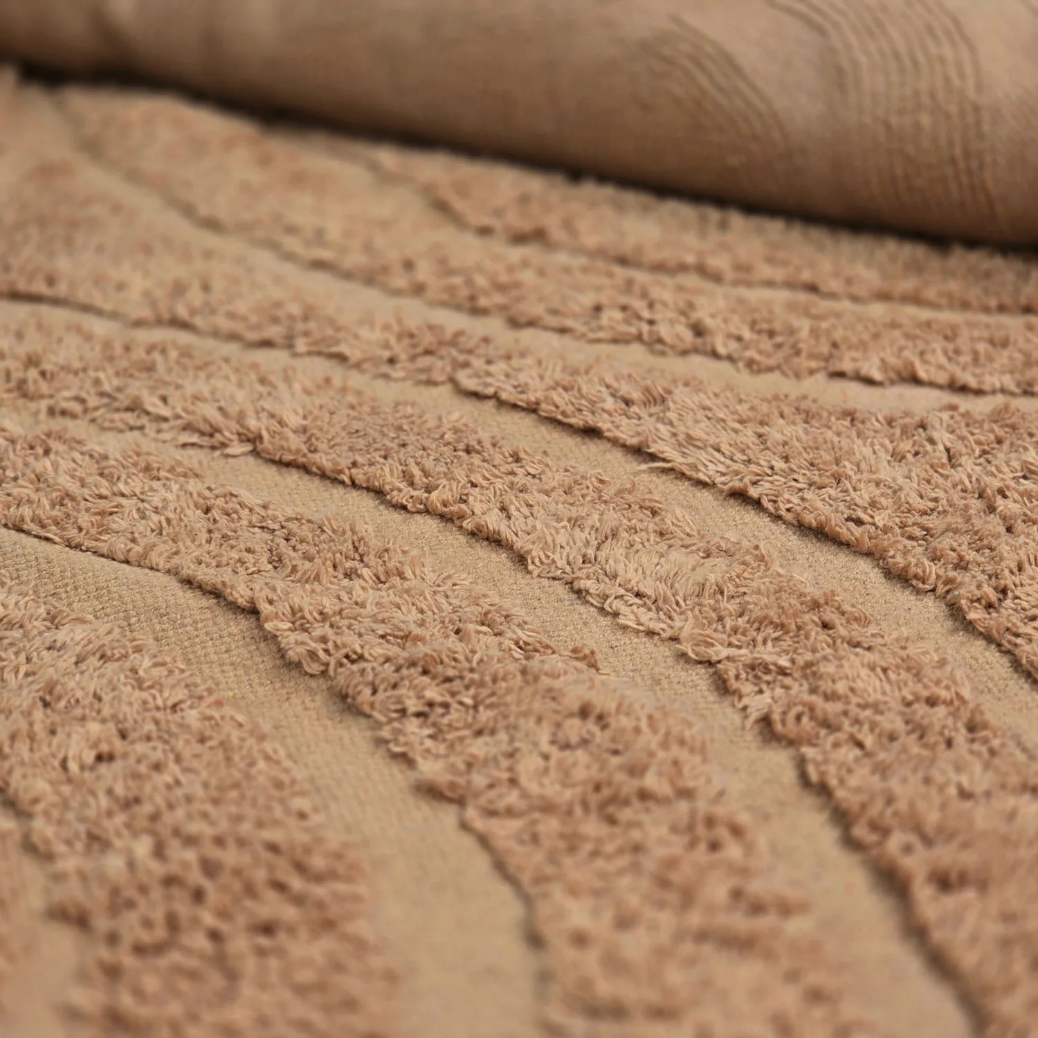Ryatæpper - Navarra Natural Cotton Shaggy (beige)