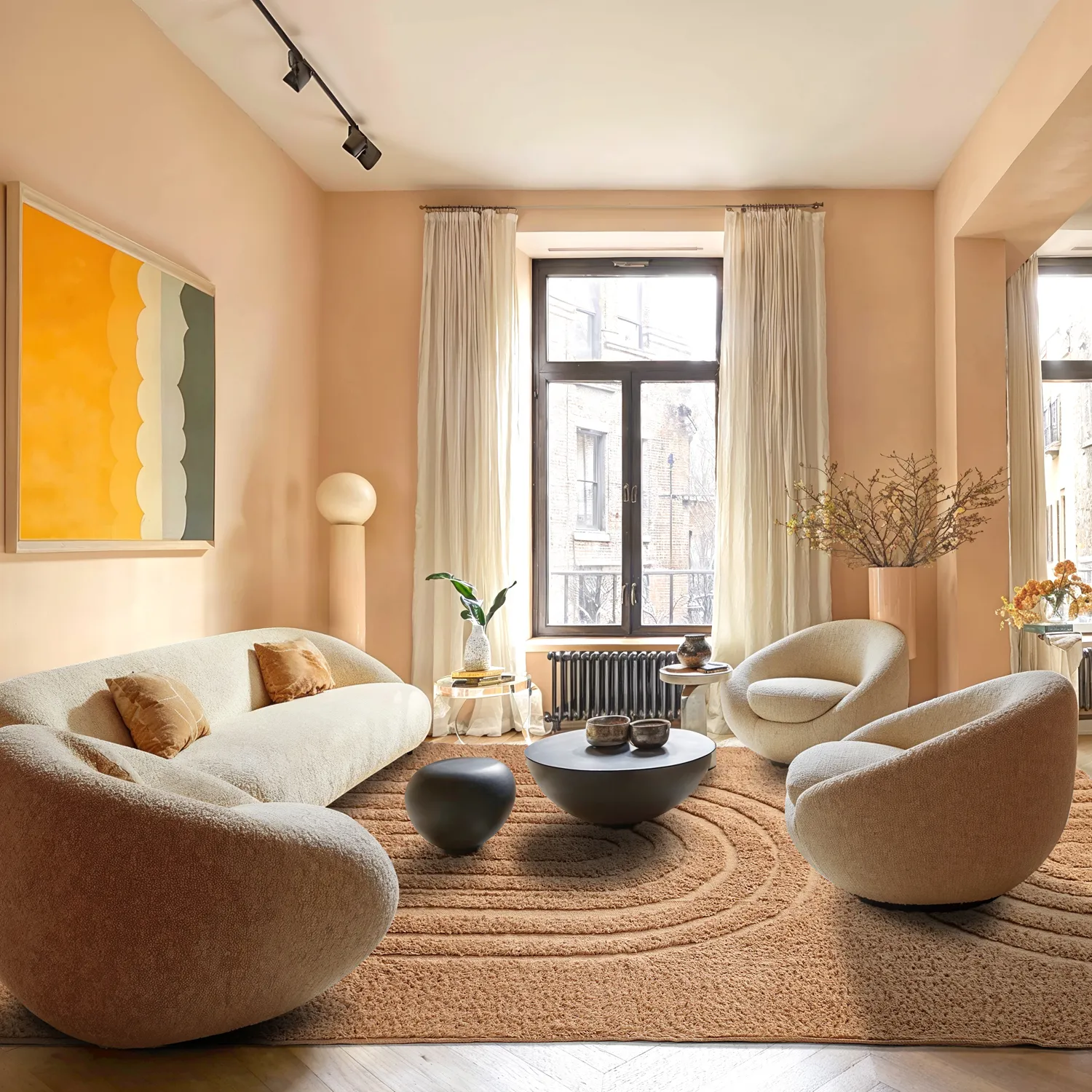 Ryatæpper - Navarra Natural Cotton Shaggy (beige)