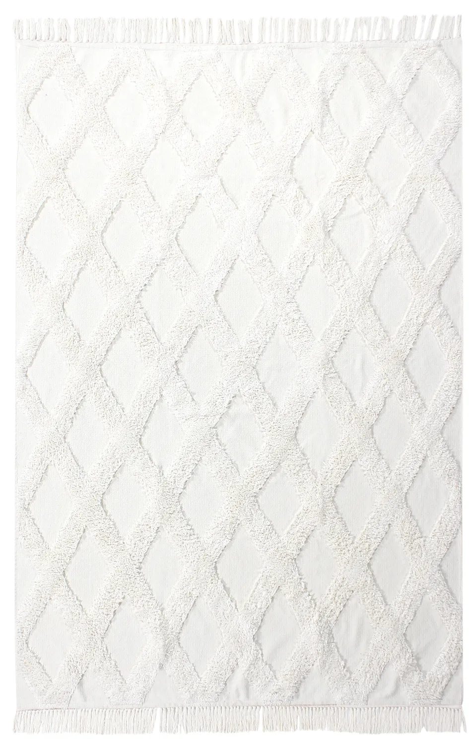 Ryatæpper - Pamplona Natural Cotton Shaggy (offwhite)