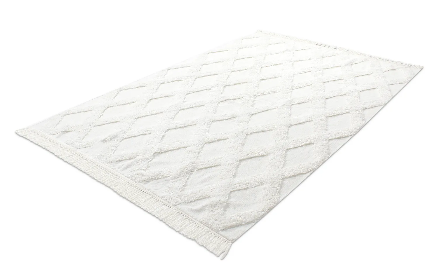 Ryatæpper - Pamplona Natural Cotton Shaggy (offwhite)