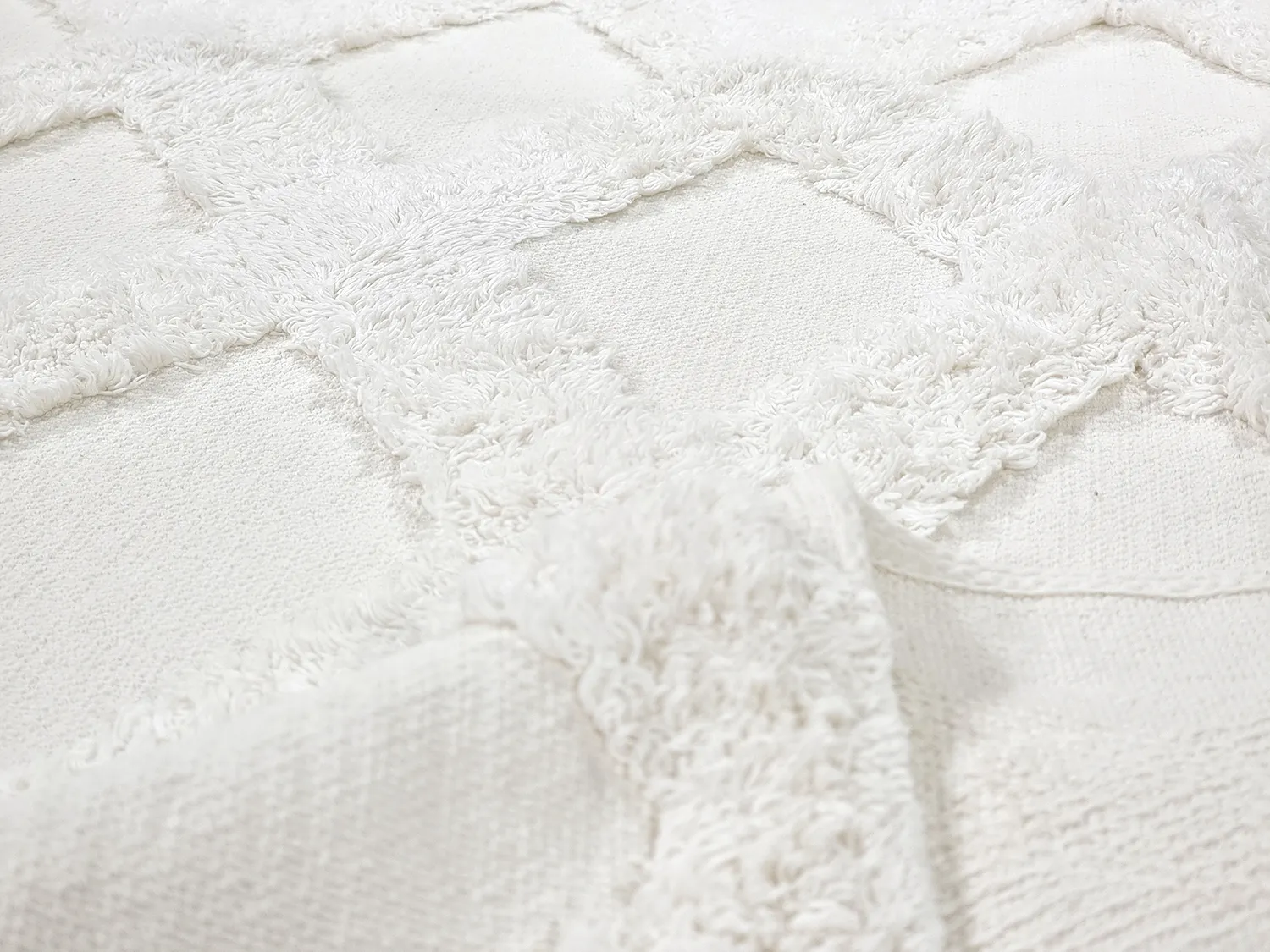 Ryatæpper - Pamplona Natural Cotton Shaggy (offwhite)