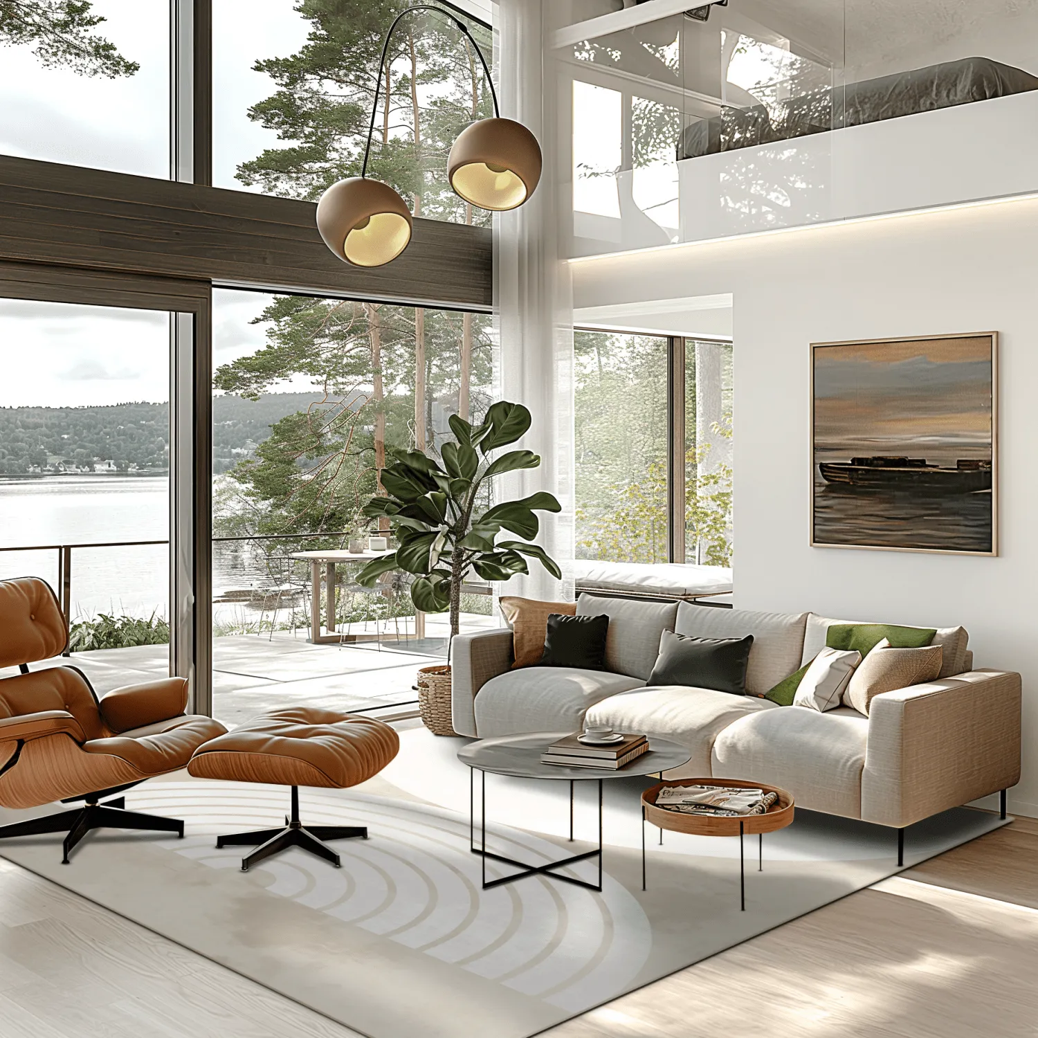 Wilton-tæppe - Pau (beige/hvid)