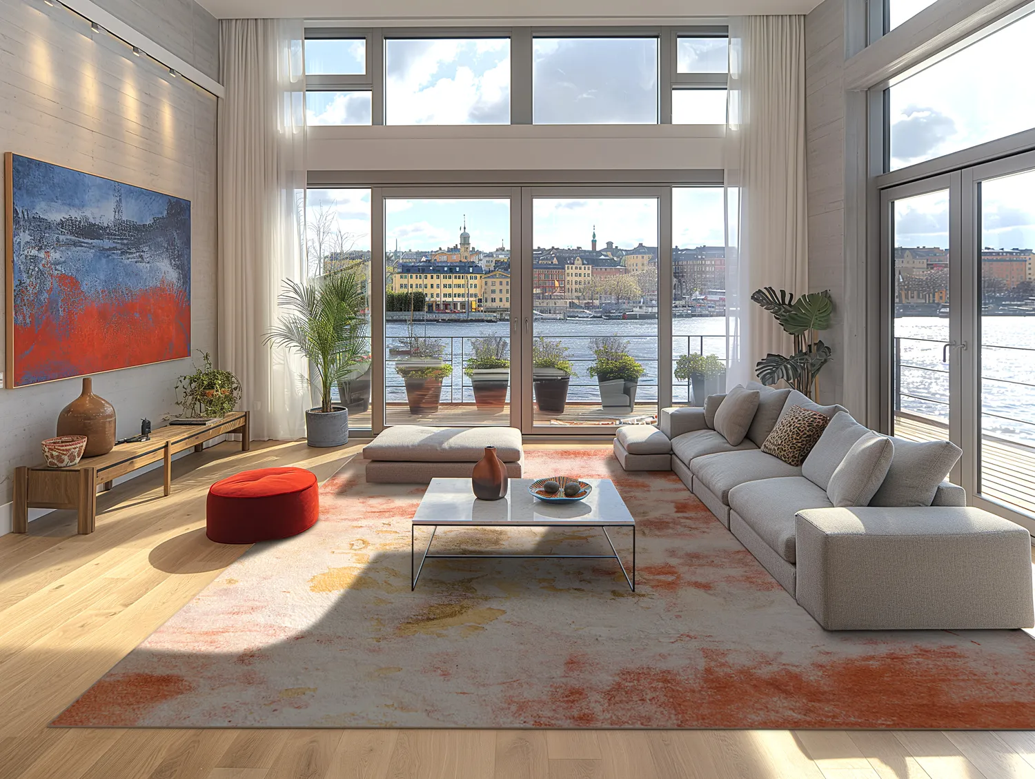 Wilton-tæppe - Periana (lyserød/multi)